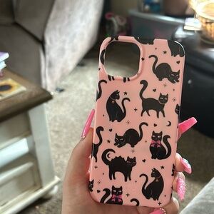 iPhone 14 lucky cat velvet caviar case